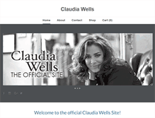Tablet Screenshot of claudiawells.com